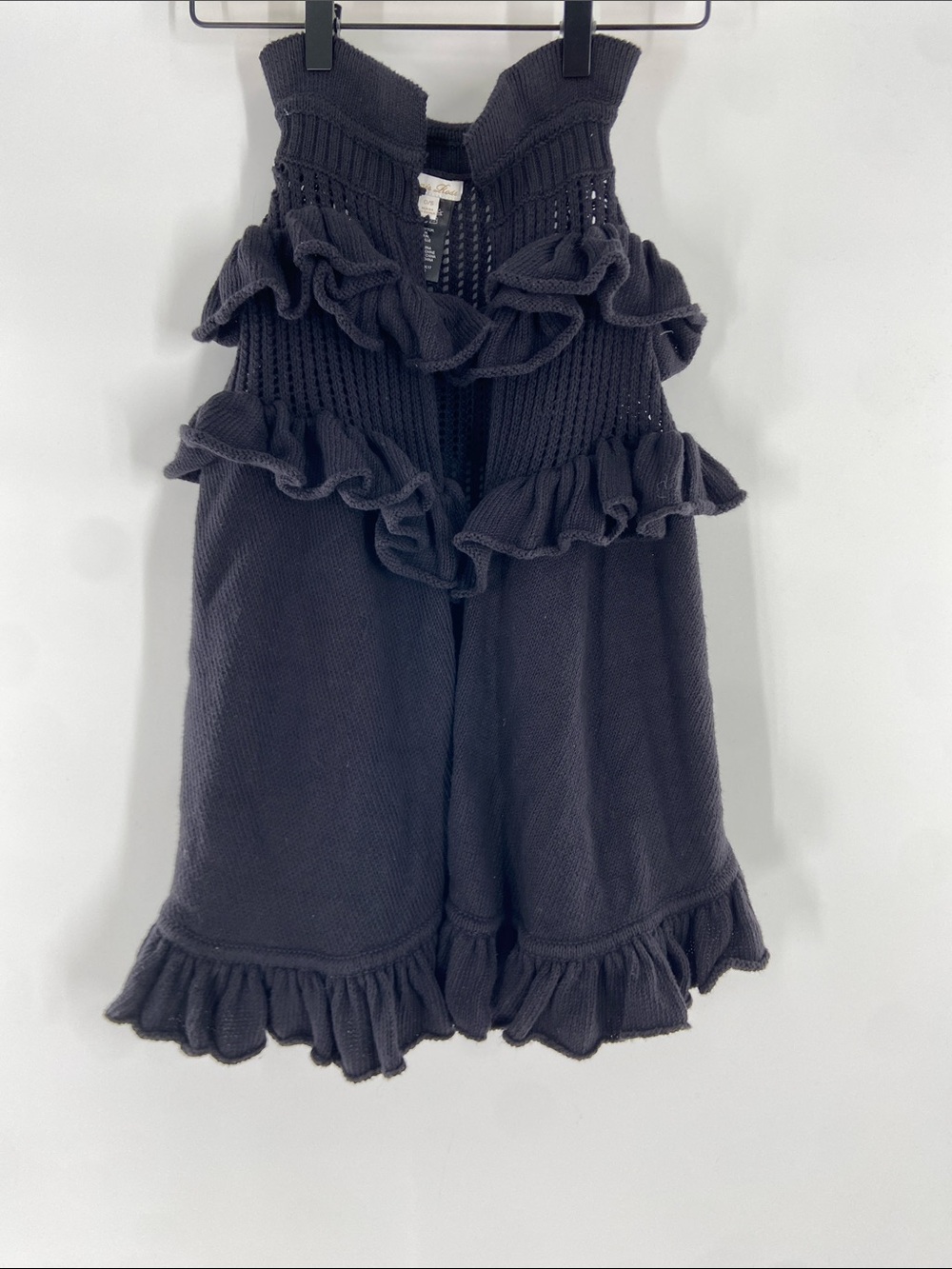 Minnie Rose Black Cotton Wrap Size O/S Gently Used